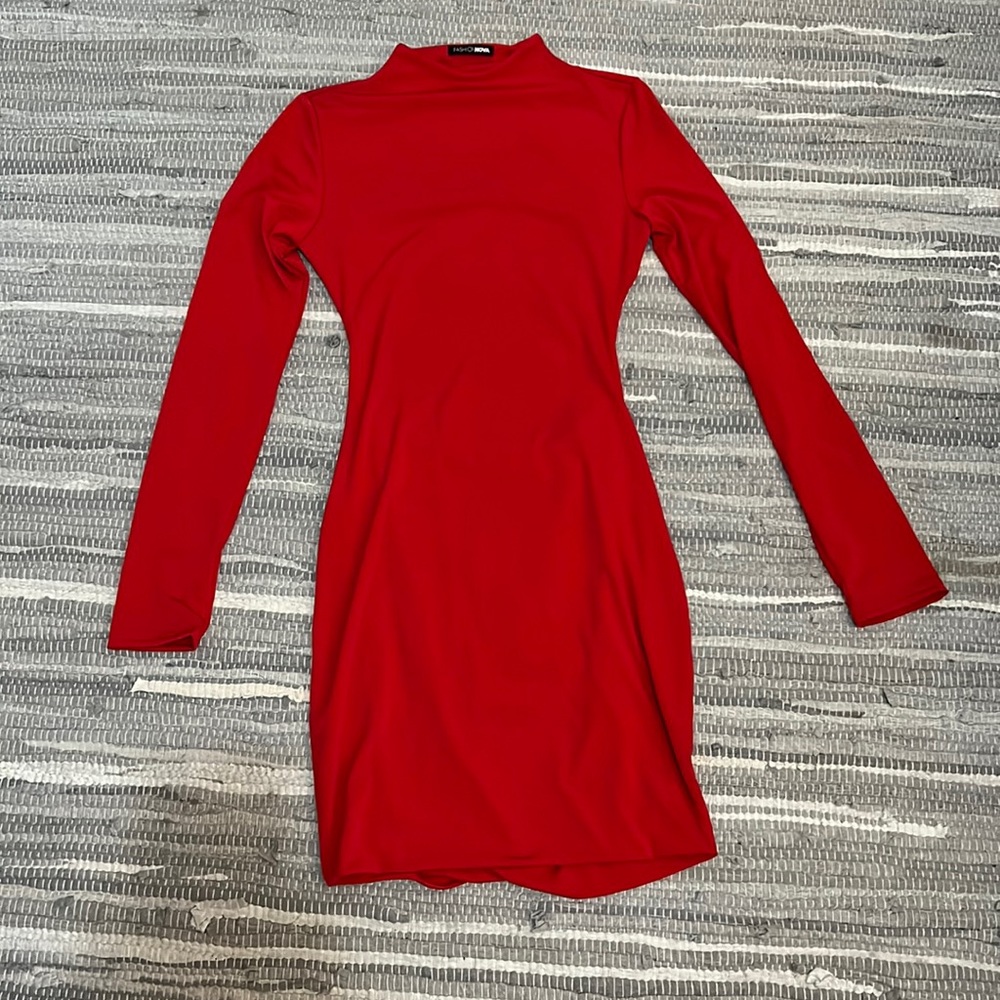 FASHION NOVA OPEN BACK BODYCON DRESS